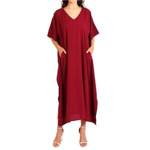 Long Kaftan Dress Flowy Maxi Elegant Resort Wear Cover Up Loungewear